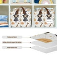 thumbnail image 4 of Yayeee Foldable Storage Basket for Shelves with Handles Waterproof Cloth Bins, White Magical Halloween Girl, 4 of 7