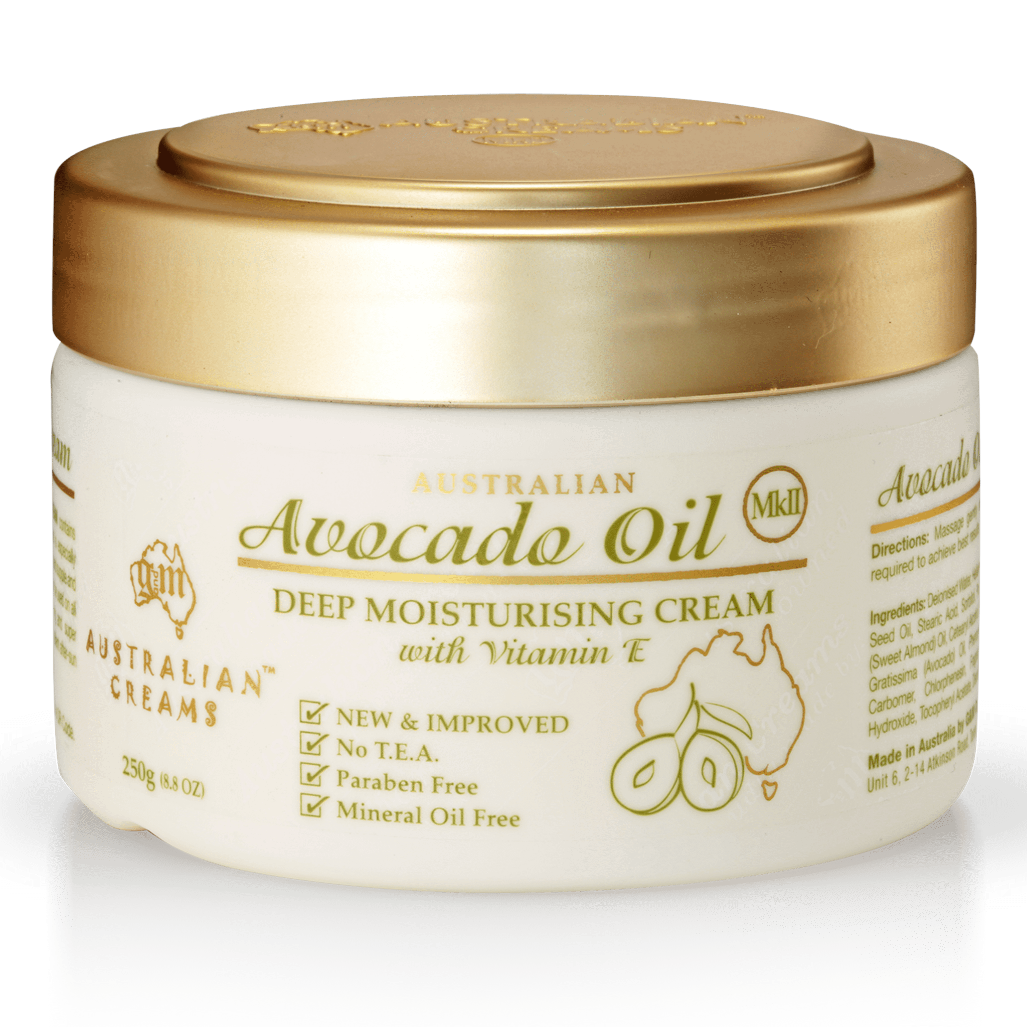 Australian Creams Mk II Avocado Oil Cream MkII 250g