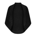 thumbnail image 2 of TaTaai Women's Solid Color Hollow Out Woven Cardigan Ladies No Button Casual Open Front Sweater Lightweight Air Conditioning Jacket for Daily Office All Season Wear Gift, 2 of 8