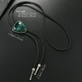 thumbnail image 3 of Triangular Stone Bolo Tie Western Cord Necktie for Business or Parties, 3 of 6