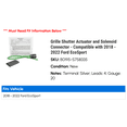 thumbnail image 2 of Grille Shutter Actuator and Solenoid Connector - Compatible with 2018 - 2022 Ford Expedition 2019 2020 2021, 2 of 2