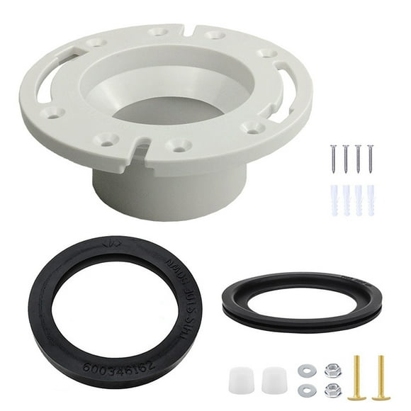 Kit de Remplacement de Joint et Douille de Toilette pour Rv, Kit de Bride de Toilette pour Rv, Remplace 385345892 Bride, Ensemble 3-en-1