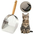 thumbnail image 2 of Barhoo Stainless Steel Cat Litter Scoop Long Handle Pet Waste Shovel for Litter Box Cleaning Heavy Duty Large Capacity Ergonomic Wooden Handle Efficient Sifting System Rust-Proof Cleaning Tool, 2 of 9