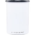 thumbnail image 2 of Planetary Design Airscape Stainless Steel Coffee Canister | Food Storage Container | Patented Airtight Lid | Push Out Excess Air Preserve Food Freshness (Medium, Matte White), 2 of 3