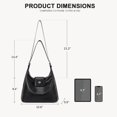 thumbnail image 4 of Crossbody Hobo Bag for Women Trendy Leather Shoulder Purses Adjustable Strap, 4 of 6