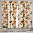 thumbnail image 2 of Ambesonne Floral Valance & Curtain, Vintage Botanical Flower Art, 55"x30", Cream Pistachio Green, 2 of 7