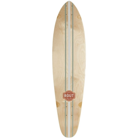 Rout Pinstripe Kicktail Longboard Deck