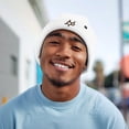 thumbnail image 3 of Dalix Chocolate Molecule Beanie Cap Dalix Chocolate Molecule Embroidered Beanie Hat Knit Cozy Cap Cold Weather Mens in White, 3 of 5