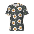 thumbnail image 5 of Qekee Cute Poached Eggs Classic Fit T-Shirt Men's Shirt Men's Tight Short Sleeves for Exercise, Running, Mountaineering - Cute Poached Eggs, 5 of 9