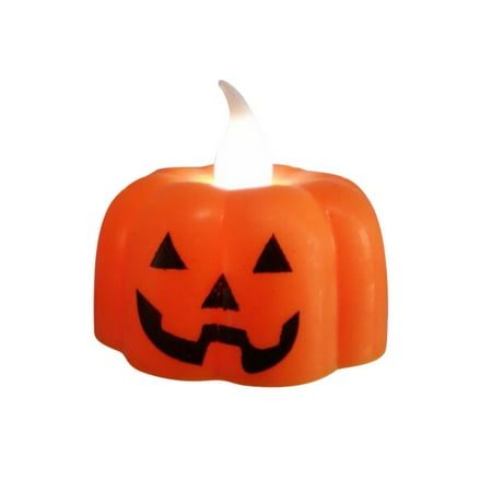 

Halloween LED Electronic Lighted Candle Light Skull Night Light Pumpkin Lantern
