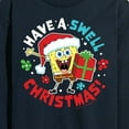thumbnail image 3 of SpongeBob SquarePants - Have A Swell Christmas - Men's Long Sleeve T-Shirt, 3 of 6