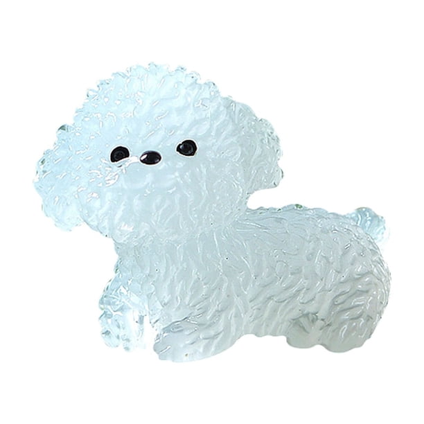 ¡Venta caliente! Lindo cachorro que brilla en la oscuridad Micro Potted Landscaping Widget Car Center Console Light Dog Adecuado para jardín Accesorios para el hogar Material de bricolaje