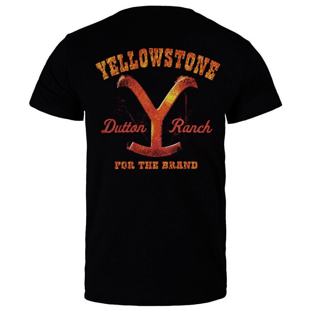 Changes - Yellowstone Text Brand Men's T-Shirt, Black - Walmart.com ...