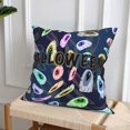 thumbnail image 3 of Set of 4 Halloween Ghost Eyeball Cushion Cover Home Decor Throw Pillow Cover 18" x 18" Sofa Cushion Cover Halloween Decoration Indoor Outdoor Decorati, 3 of 5