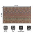 thumbnail image 5 of Orange Boho Ethnic Paisley Pattern Door Rugs,Washable Non Slip Door Mats Indoor,Decorative Door Mats,Entry Mat Indoor for Entrance,Bedroom,Kitchen,Bathroom,17"x30", 5 of 6