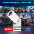 thumbnail image 2 of Proyector portátil Ear&ear HY300PRO MINI 4K 1080P Android 13, 2 of 8