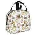 thumbnail image 2 of Pofeuu Donut Sloth Print Lunch Bag Lunch Box Insulated Lunch Bag Adult Lunch Box for Men and Women, 2 of 8