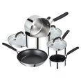 thumbnail image 1 of Prestige Made To Last 5 Piece Non-Stick Stainless Steel Induction Pan Set, Dishwasher Safe, 1 of 5