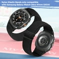 thumbnail image 6 of 2 pack Elastic Bands Compatible with Samsung Galaxy Watch Ultra Band 47mm, Stretchy Nylon Breathable Wristband for Women Man, 6 of 7
