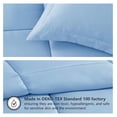 thumbnail image 3 of saney Comforter Set, Medium Weight - Down Alternative - Ultra Soft Microfiber - Full/Queen Size 3 Pieces Set with 1 Comforter and 2 Pillow Shams (Full/Queen, Light Blue), 3 of 7