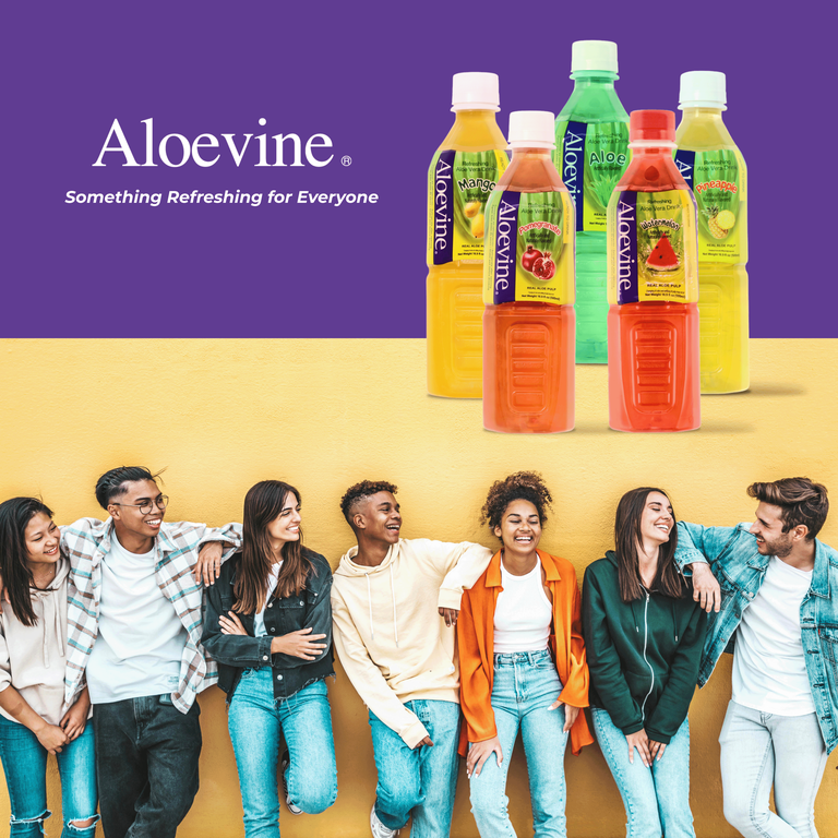 Aloevine Aloe Vera Drink Assorted Flavors | 16.9oz. 10pk | Korean