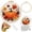 Pumpkin Style#1, variant on Halloween Embroidery Kit, Pumpkin Decor, Embroidery Starter Kit for Adult Beginner with Pumpkin Flower Pattern Hand Embroidery Set with Cloth Hoop Needle Threader Floss and Instruction, 7.87in
