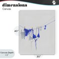 thumbnail image 4 of Stupell Industries Blue Bikini on Clothesline Canvas Wall Art, design by Ziwei Li, 4 of 8