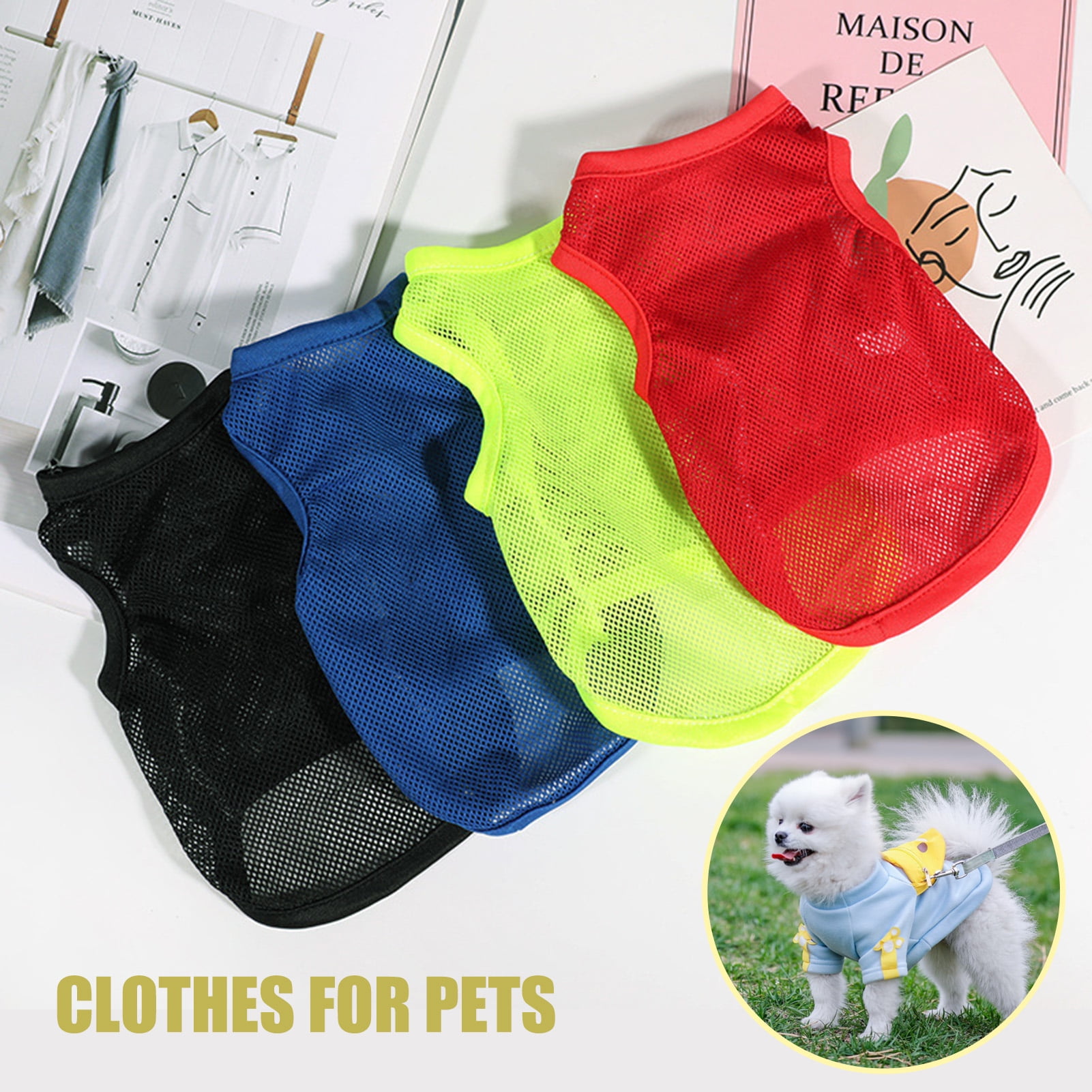 Pet Dog Clothes Vest Basketball Jersey Summer Clothes For Dogs Puppy  T-shirt Breathable Mesh Dog Vest Summer Clothes S-2XL