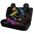 thumbnail image 2 of Uourmeti Dragonflies Dots Car Seat Covers 3 PCS, Car Seat Covers Full Set Polyester Breathable Soft for Sedans most Cars Trucks, 2 of 10