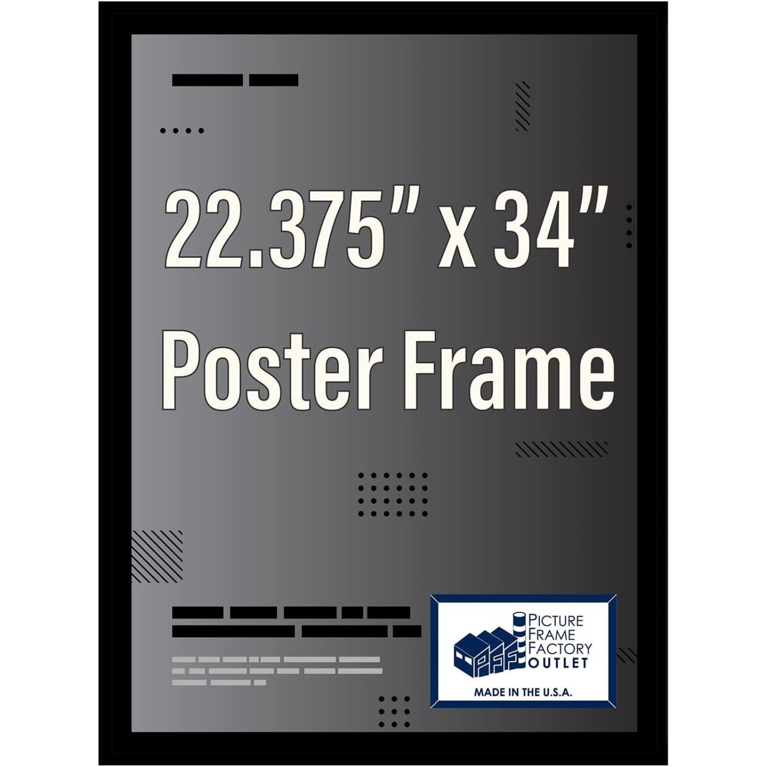 (22.375x34) Picture Frame | Poster Frame | Puzzle Frame - 1.25