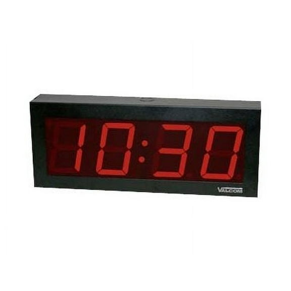 Valcom VIP-D640ADS 4 in. Digital IP Clock, 6 Digit Display, Double Sided