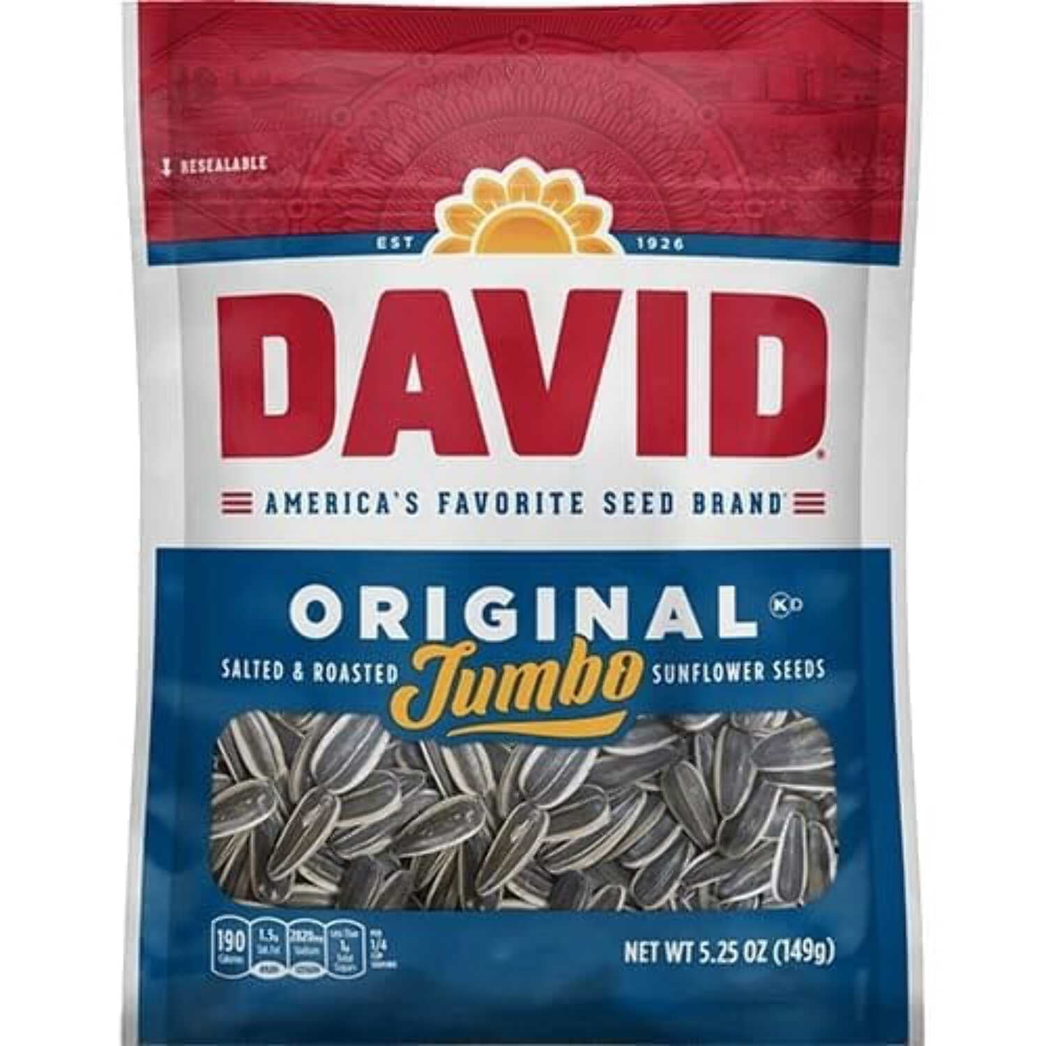 David Sunflower Seeds Variety Pack, 14 Flavors, 5.25 Ounce Each, 1 Bag per Flavor