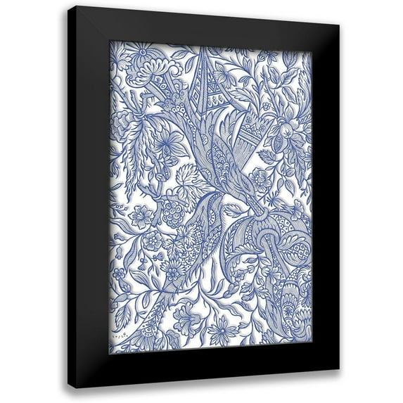 Sophie 6 14x18 Black Modern Framed Museum Art Print Titled - Springalong Blue
