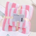 thumbnail image 6 of Btomtd Velvet Towel Set with 1pc Bath Towel 47.24x29.53 inch and 1pc Hand Towel 22.44x11.81 inch Super Soft and Highly Absorbent Towel Set for Bathroom, Pink, 6 of 8