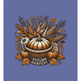 thumbnail image 2 of Autumn Harvest Adult Blue Crew Neck Short Sleeve Tee-Medium, 2 of 6