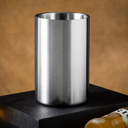 

RAINB Double-Wall Stainless Steel Ice Bucket Household Red Wine Champagne Bucket 1.6L