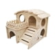 thumbnail image 2 of Casa de madera para hámster, accesorios para jaulas, caseta para hámster, caseta divertida, casa para jerbos 14cmx13cmx125cm, 2 of 9