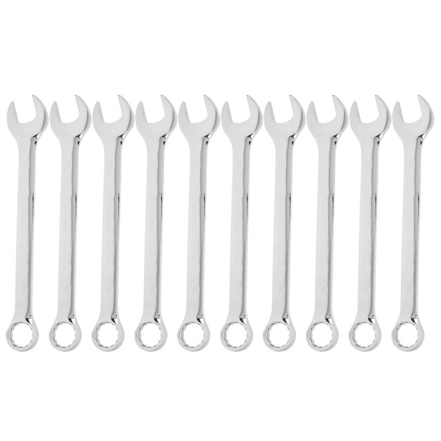 10PCS 18mm Opening Wrench Chrome‑Vanadium Steel Double Head Spanner Hand Ratchet Wrench