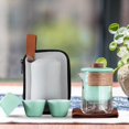 thumbnail image 1 of Juego de Té Kung Fu Tetera Mini Cerámica con 3 Tazas Resistente Al Calor Portátil con Tapa Kung Fu Tetera Juego de Té Chino para El Hogar azul Macarena Tetera portátil, 1 of 8