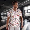thumbnail image 3 of Wukai Cute Animal Print Men's Short-Sleeved Mesh T-Shirt,Quick-Dry Short Sleeve Workout T-Shirt-6X-Large, 3 of 8