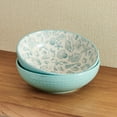 thumbnail image 4 of Pfaltzgraff Venice 8 inch Stoneware Pasta Bowls Set of 2 Teal, 4 of 4