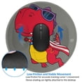 thumbnail image 4 of Disketp Dinosaur Super Hero Cartoon Small Mouse Pad 7.9x7.9 Inches,Washable Round Mousepad For Office Laptop Computer,Non-Slip Rubber Base Mouse Pads For Wireless Mouse, 4 of 9