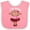 Pink and White, variant on Inktastic Monkey 1st Birthday Gift For Girl Baby Bib Babys Kids Infant Animal 1