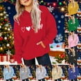 thumbnail image 5 of Preppy Heart Hoodies for Youth Girls Long Sleeve Pullover Oversizied Valentines Sweatshirt Kids Cute Loose Casual Tops, 5 of 6