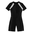 thumbnail image 4 of Women's Trendy Swimsuit One Piece High Leg Bathing Suit Plunge Brazilian Swimwear Athletic Suits Surfing Suit Jumpsuit White,XXL, 4 of 6