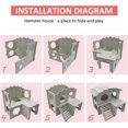thumbnail image 4 of Juego de 4 juguetes de madera para hámster, juegos de hámster que incluyen puente colgante para casa de hámster, accesorio para hámster, conejillo de indias, chinchilla, hámster ruso JAMW Sencillez, 4 of 5