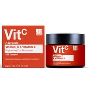 Dr Botanicals Vitamin C Moisturizer for Brightening & Dull Skin with Vitamin C 1% + Vitamin E – Hydrating & Radiance Boosting Face Cream, 60ml