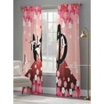 thumbnail image 5 of Sheer Curtains 84 Inches Long 2 Panels Set, Window Sheer Curtains for Living Room/Bedroom, Light Filtering Rod Pocket Curtain 52''x84''x2, 5 of 8