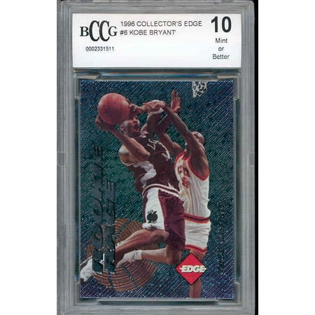 1998 Collectors Edge - 1996 collector's edge #6 KOBE BRYANT los angeles lakers rookie card BGS BCCG 10