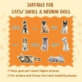 thumbnail image 4 of PawHut 2 in 1 Dog Stairs Ottoman, 4-Tier Pet Steps for Small Medium Dogs, 4 of 10